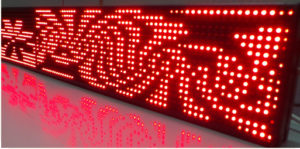 Led табло Бегущая строка P10 1680х560 мм красного свечения
